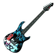 Walking Dead Carl Surrounded Exclusive Rockmaster Guitar